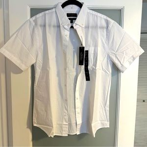 Men’s Banana Republic Short Sleeve Button Up Shirt 100% Cotton Medium Slim Fit